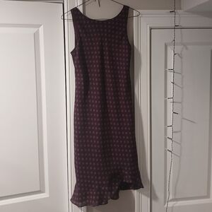 Purple Polka Dot Mini Dress